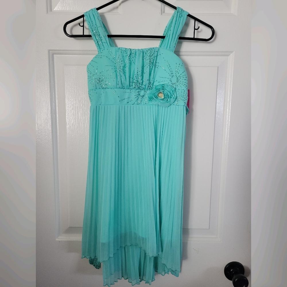 *NWT* Size 8 Girls Teal Dress